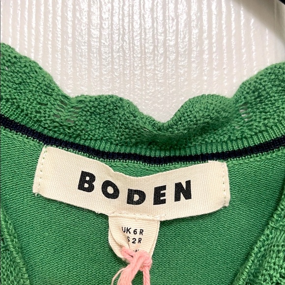 NWT Boden Melina Ruffle Knitted Dress in Paradise Green - Picture 10 of 13